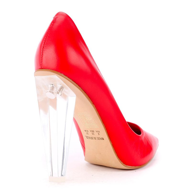 Scarpin-Feminino-Salto-Transparente-Ice-Vermelho