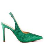 Scarpin-Feminino-Salto-Alto-Fino-Enfeites-Hot-Verde