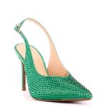 Scarpin-Feminino-Salto-Alto-Fino-Enfeites-Hot-Verde