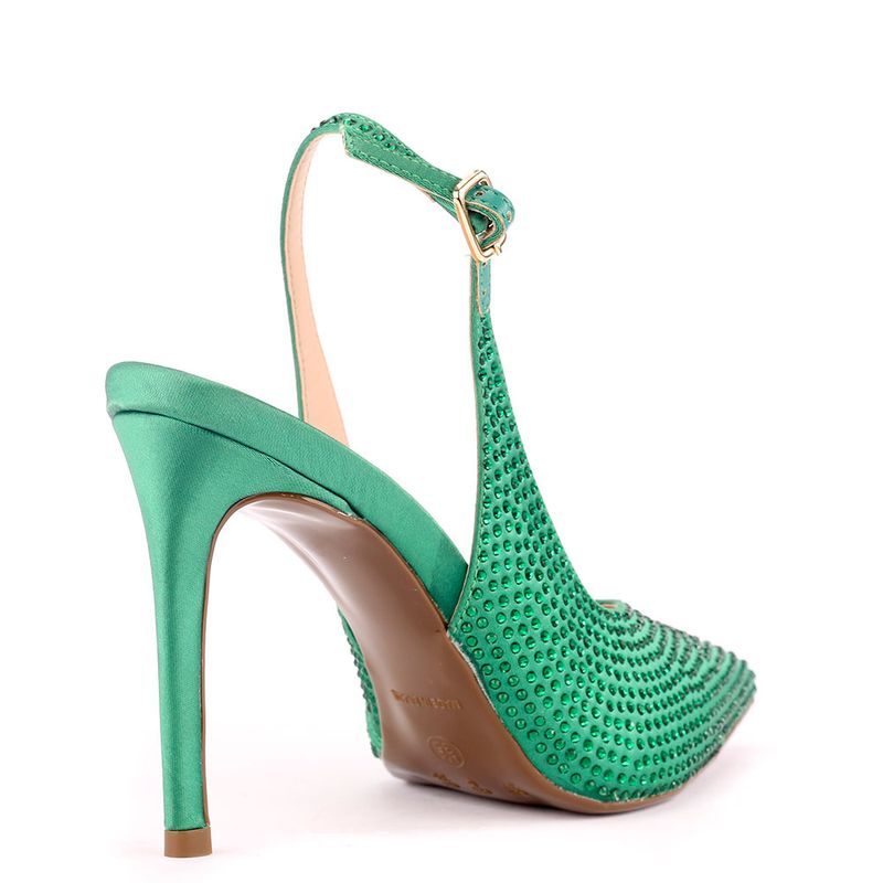 Scarpin-Feminino-Salto-Alto-Fino-Enfeites-Hot-Verde