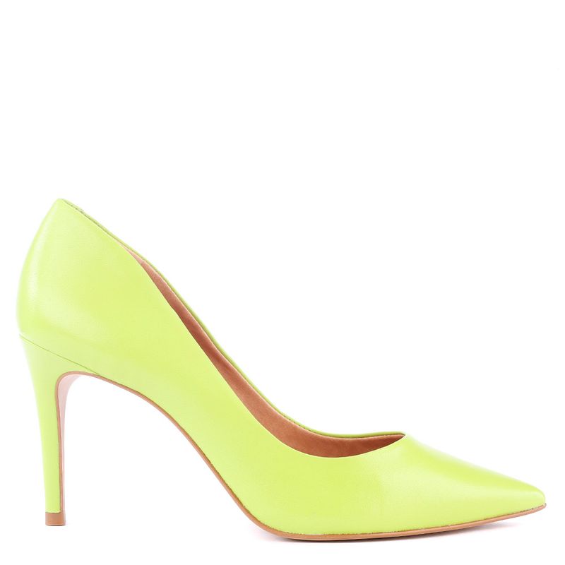 Scarpin neon best sale salto baixo