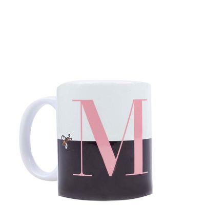 Caneca Initial Personalizada Preto