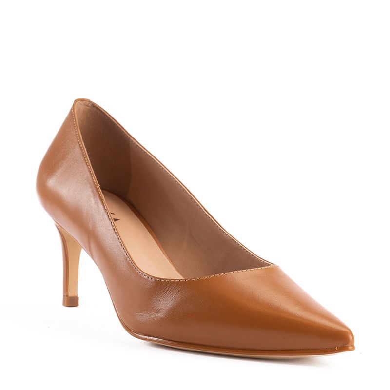 Scarpin-Feminino-Couro-Bico-Fino-Amelia-Caramelo-