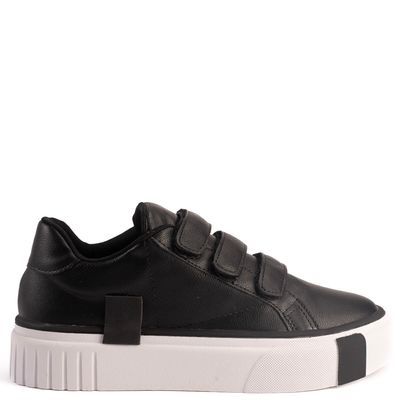 Tenis Feminino Velcro Berlim Preto