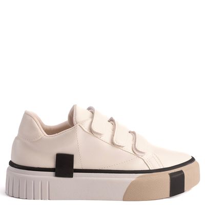 Tenis Feminino Velcro Berlim Branco