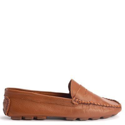 Mocassim Feminino Couro Carmen Caramelo