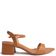 SANDALIA FEMININA BICO FOLHA SALTO BLOCO CATARINA (CARAMELO 33)